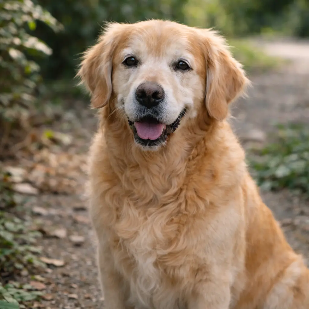 Max <br> Golden Retriever, 8 años